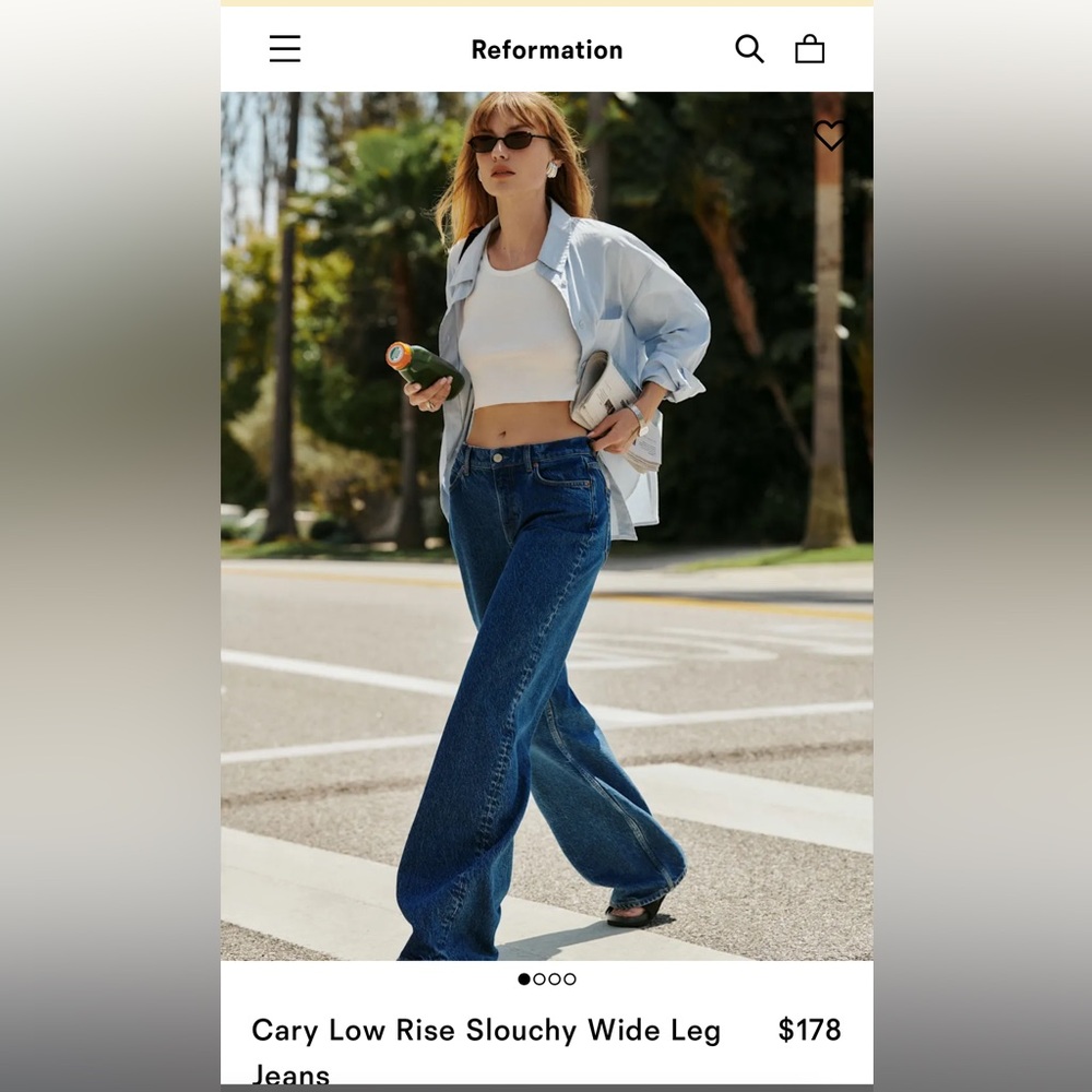 Cary Low Rise Slouchy Wide Leg Jeans